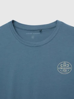 CAMISETA LONGBOARD AZUL