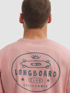 CAMISETA LONGBOARD ROSA