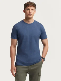 CAMISETA MELANGE AZUL