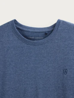 CAMISETA MELANGE AZUL