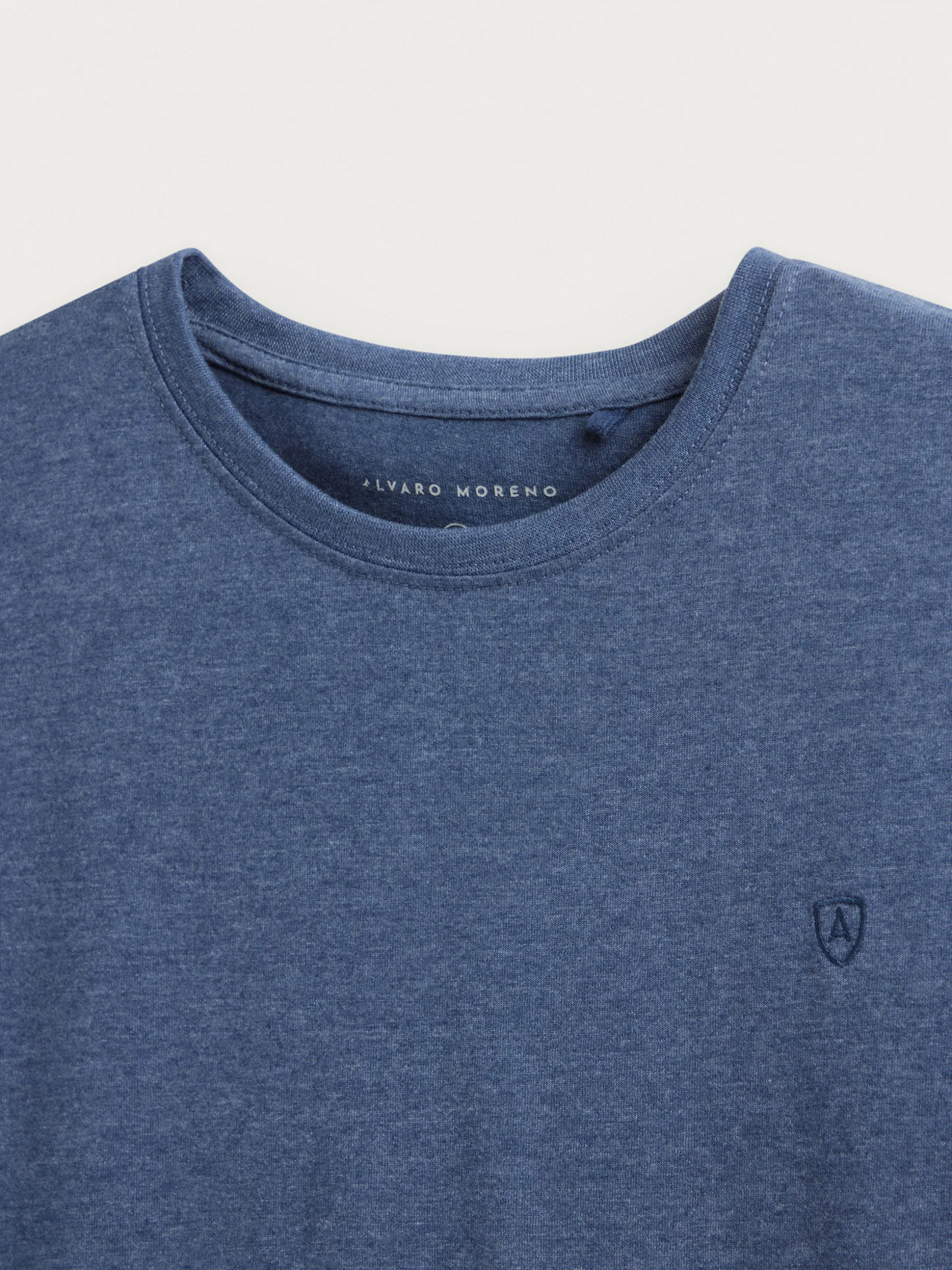 CAMISETA MELANGE AZUL