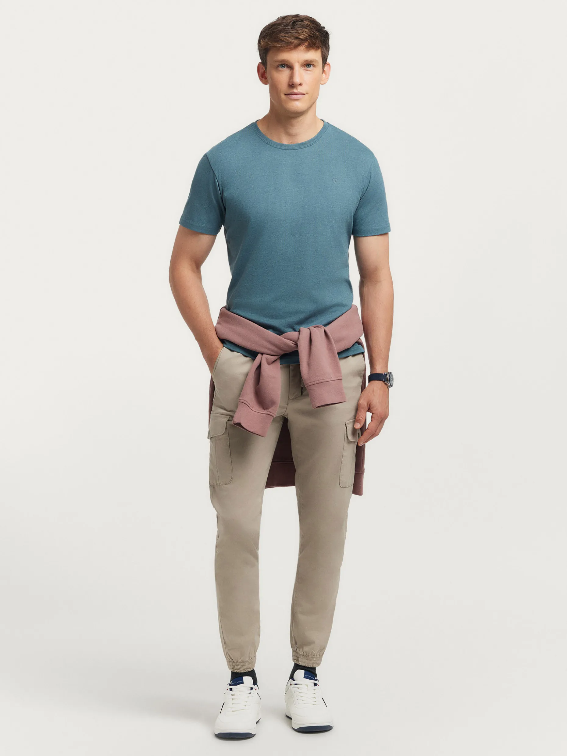 CAMISETA MELANGE AZUL