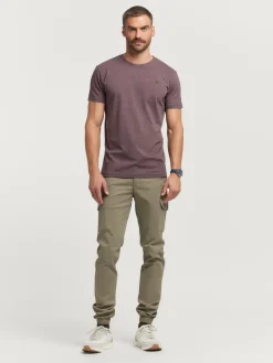 CAMISETA MELANGE BURDEOS