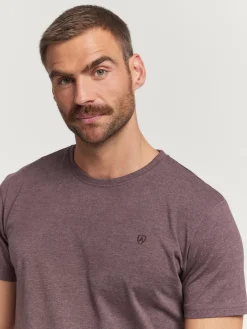 CAMISETA MELANGE BURDEOS