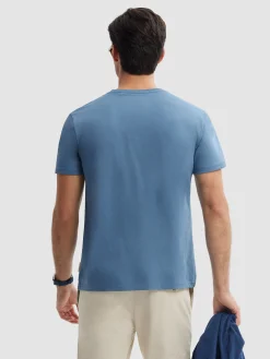 CAMISETA MOTORCYCLE AZUL