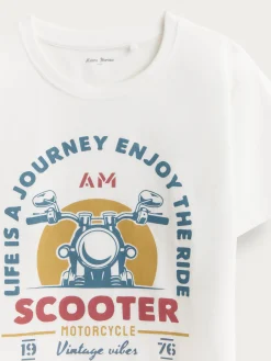 CAMISETA SCOOTER KIDS BLANCO