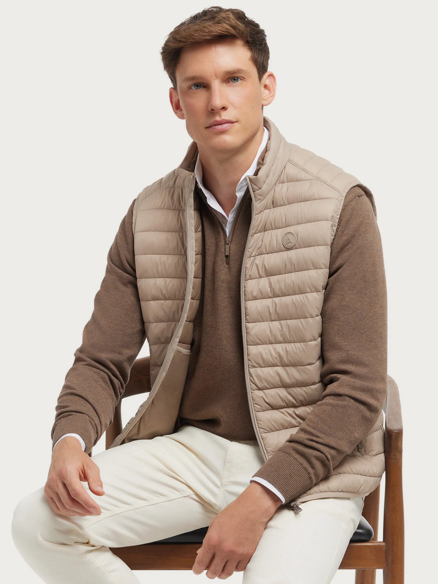 CHALECO DENKER BEIGE