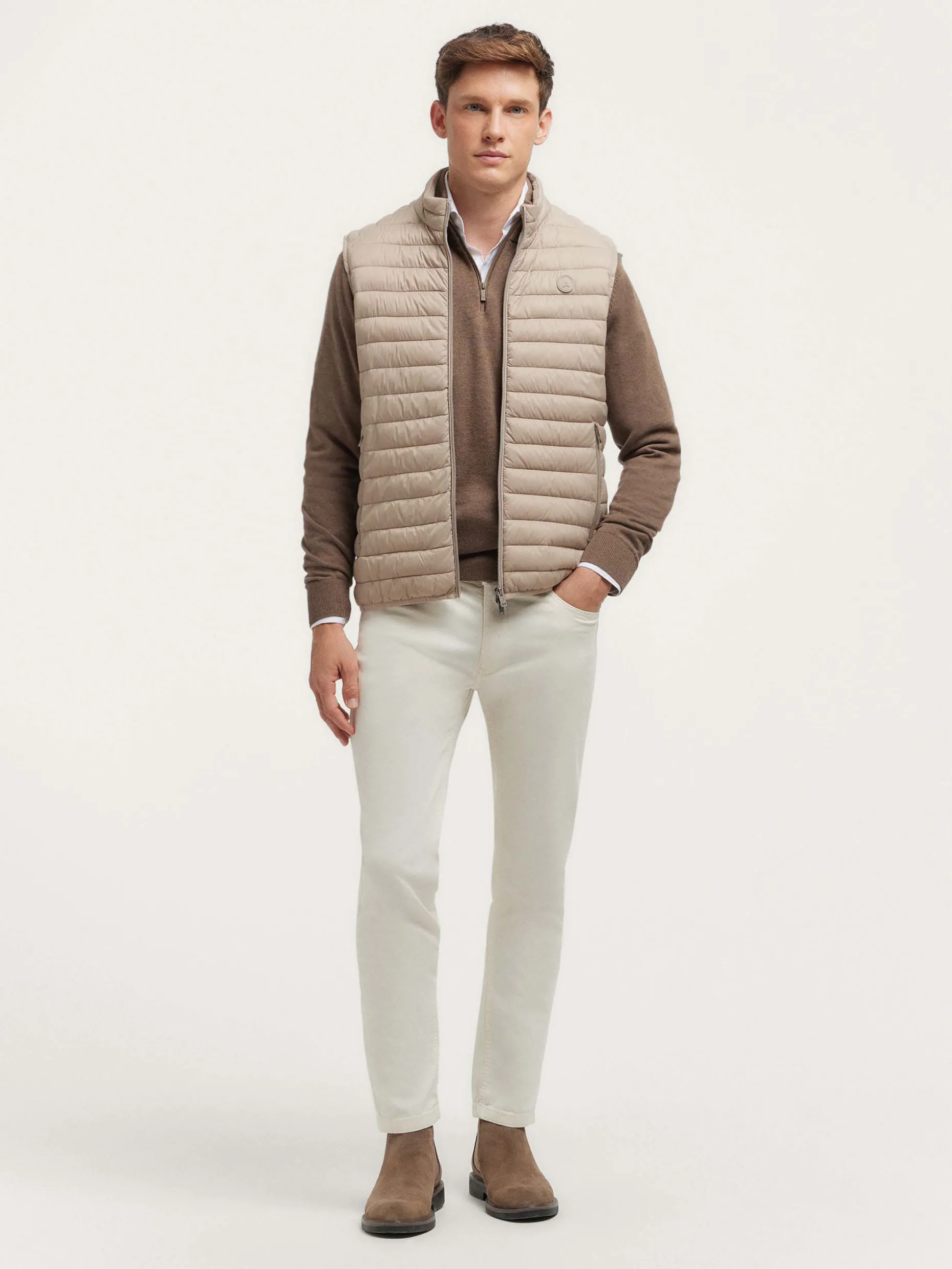 CHALECO DENKER BEIGE