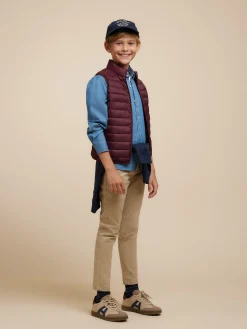 CHALECO NIRO KIDS BURDEOS