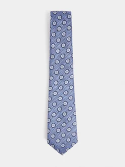 CORBATA JACQUARD MF AZUL
