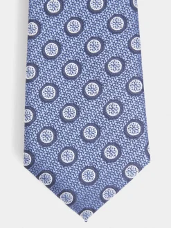 CORBATA JACQUARD MF AZUL