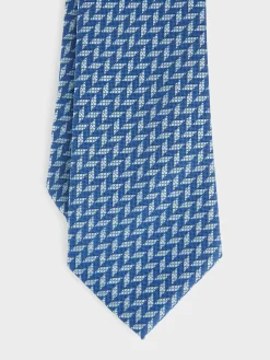 CORBATA JACQUARD MF AZUL