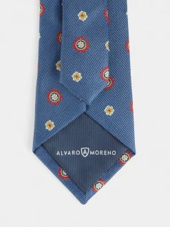 CORBATA JACQUARD MF AZUL