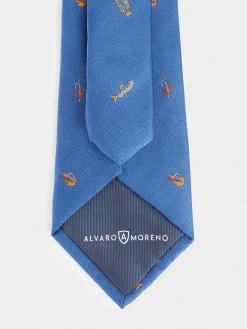 CORBATA JACQUARD MF AZUL