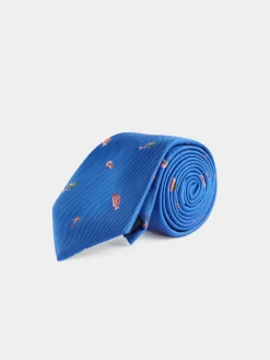CORBATA JACQUARD MF AZUL