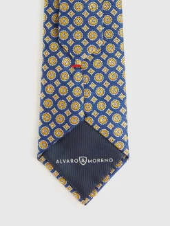 CORBATA JACQUARD MF AZUL