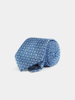 CORBATA JACQUARD MF AZUL