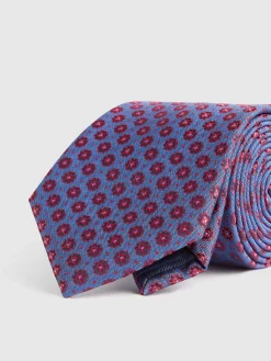 CORBATA JACQUARD MF AZUL
