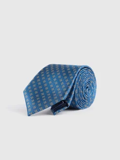 CORBATA JACQUARD MF AZUL