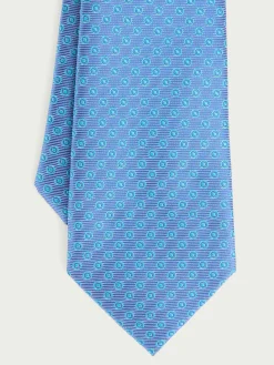 CORBATA JACQUARD MF AZUL