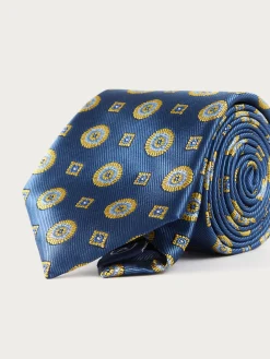 CORBATA JACQUARD MF AZUL
