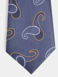 CORBATA JACQUARD MF AZUL MARINO