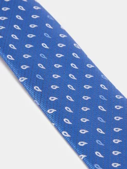 CORBATA JACQUARD MF AZUL MARINO