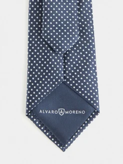 CORBATA JACQUARD MF AZUL MARINO