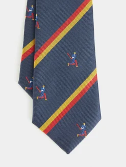 CORBATA JACQUARD MF AZUL MARINO