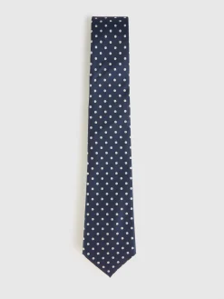 CORBATA JACQUARD MF AZUL MARINO