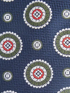 CORBATA JACQUARD MF AZUL MARINO