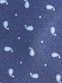 CORBATA JACQUARD MF AZUL MARINO