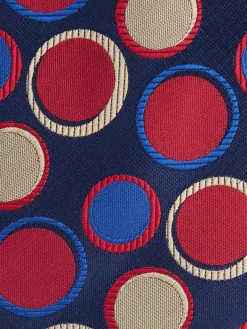 CORBATA JACQUARD MF AZUL MARINO