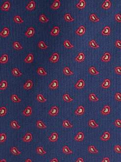 CORBATA JACQUARD MF AZUL MARINO