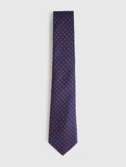 CORBATA JACQUARD MF AZUL MARINO