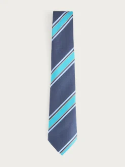 CORBATA JACQUARD MF AZUL MARINO