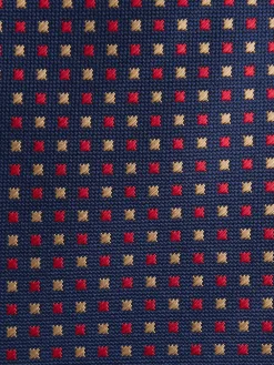 CORBATA JACQUARD MF AZUL MARINO