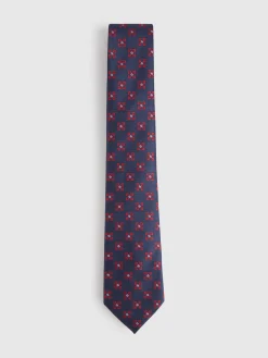 CORBATA JACQUARD MF AZUL MARINO