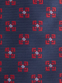 CORBATA JACQUARD MF AZUL MARINO