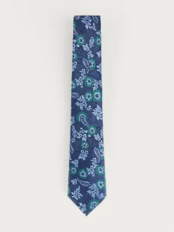 CORBATA JACQUARD MF AZUL MARINO