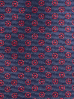 CORBATA JACQUARD MF AZUL MARINO