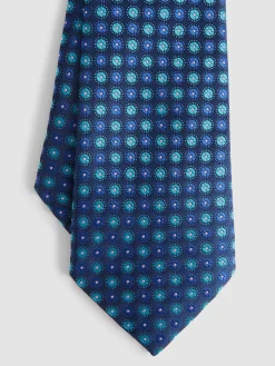 CORBATA JACQUARD MF AZUL MARINO