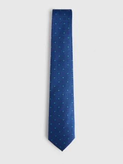 CORBATA JACQUARD MF AZUL MARINO