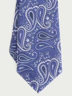CORBATA JACQUARD MF AZUL MARINO