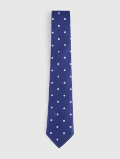 CORBATA JACQUARD MF AZUL MARINO