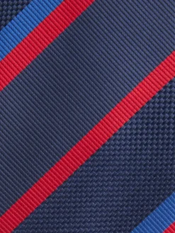 CORBATA JACQUARD MF AZUL MARINO