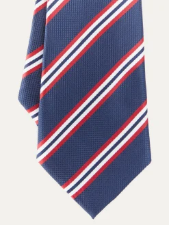 CORBATA JACQUARD MF AZUL MARINO