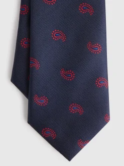 CORBATA JACQUARD MF AZUL MARINO