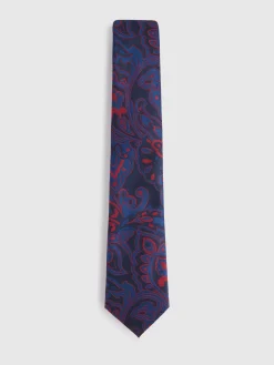CORBATA JACQUARD MF AZUL MARINO
