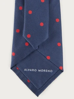 CORBATA JACQUARD MF AZUL MARINO